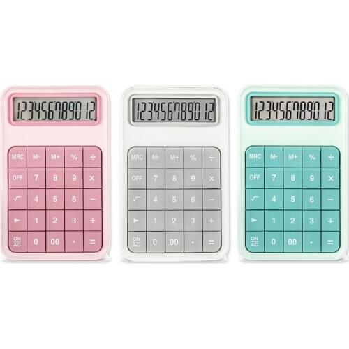 Calculator 12 Digit Large Screen Calculator Financial Accounting Clear inventory Office Stationery Handheld Students Scientific