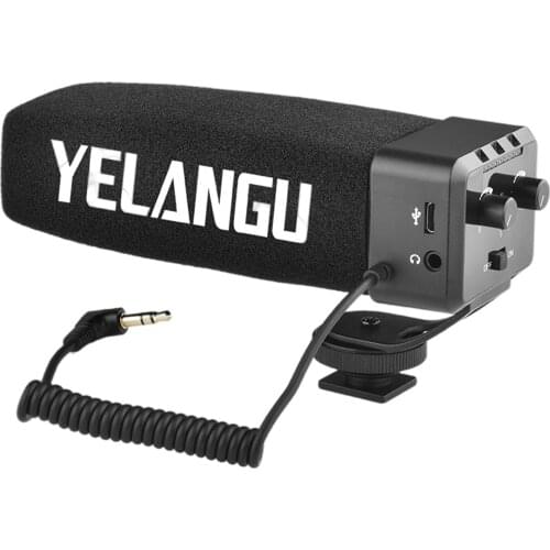 Camera Microphone Recording Video Mic for Smartphone Camera with 3.5mm Plug