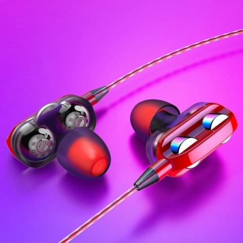 A4 Headphones Lightweight Universal Plastic In-Ear Heavy Bass Earphones