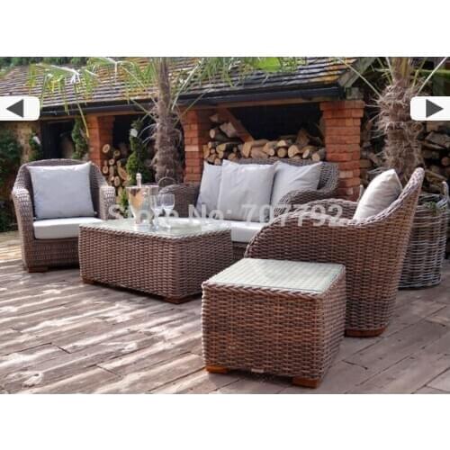 2017 Hot Sale New Design Outdoor Ratan Vintage Style Sofa Set