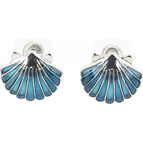 Drip oil Fashion Round Shell Pendant Earrings Ear Studs for women Geometric Earrings Punk Glamour Jewelry Earrings