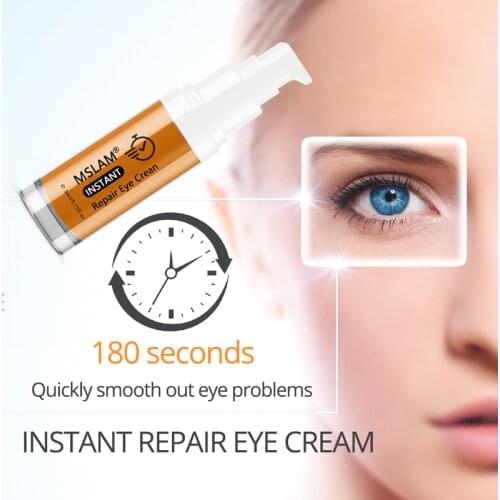 MSLAM 5ML Rapid Instantly Eye Cream Remove Dark Circles Fine Lines Eye Bag Against Aging Deep Moisturizing Eye Cream Care TSLM2