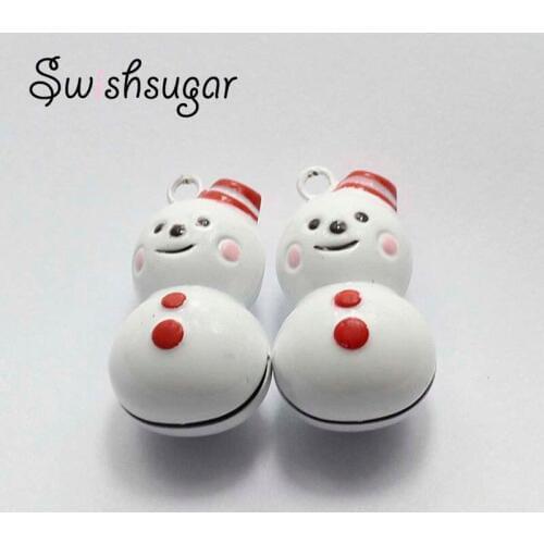 Lucky Leaves Clover Bell Charms Pendant Festival Party Halloween Christmas Decoration