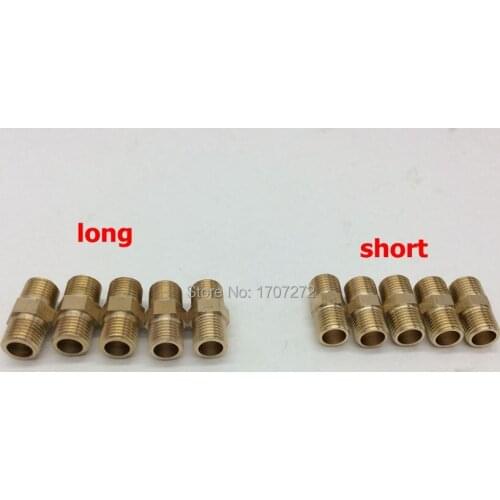 Free shipping (3pcs/lot) connection straight 1/4" BSPP Male Pipe Brass Connector Fittings Adapter Coupler,copper fitting