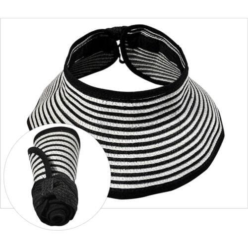 New Fashion Kids Girls Boys Hat Empty Top Wide Brim Striped Foldable Breathable Unisex Sunshade Hat Sombrero Mujer
