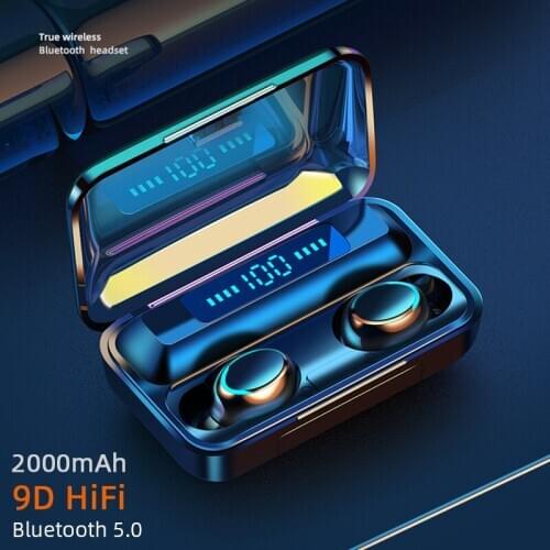 TWS Bluetooth 5.0 Earphones Wireless Headphone 9D Stereo Sports Waterproof Earbuds Headsets Microphone With 2000mAh Charging Box