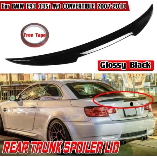 High Quality E93 Car Rear Trunk Boot Lip Spoiler Wing Lip For BMW E93 335i M3 CONVERTIBLE 2007-2013 M4 Style Rear Trunk Spoiler