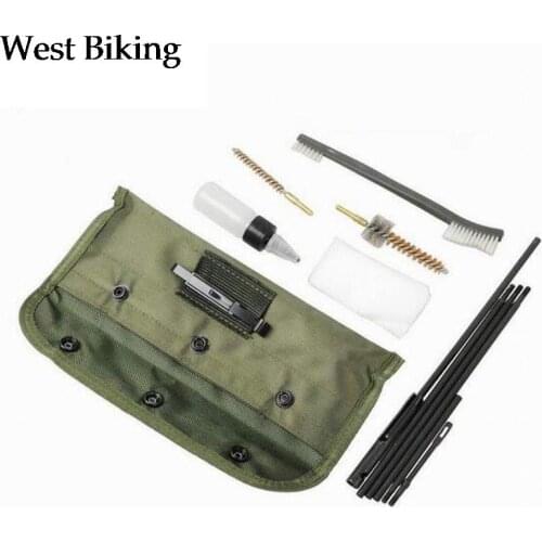 10Pcs/Set Rifle Cleaning Kit Brushes Rod Nylon Pouch Airsoft Shotgun Cleaner for 223 22LR Hunting Outdoor