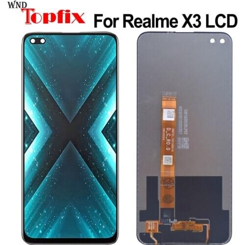 100% Tested For OPPO Realme X3 RMX2081 LCD Display Touch Screen Digitizer Assembly Replacement For Phone 6.6" Realme X3 LCD