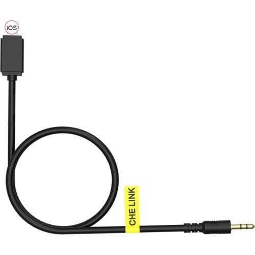 Car Audio Cable For iphone 7 8 6 X XS MAX XR Plus Connector 3.5mm Jack Headphone Adapter DVD Player AUX Splitter Cord 1M