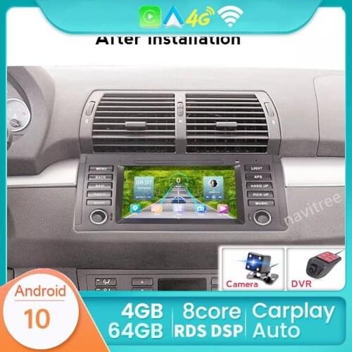 Android 10.0 System Car Multimedia Player 7" Inch Navigation For BMW E39 E53 M5 1995-2003 Radio Stereo BT GPS Wifi Many Language