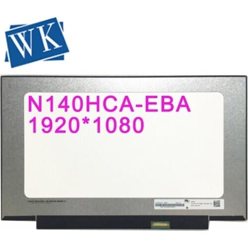 Free shipping original N140HCA-EBA N140HCA EBA 14''inch Laptop lcd screen 1920*1080 EDP 30 Pins IPS