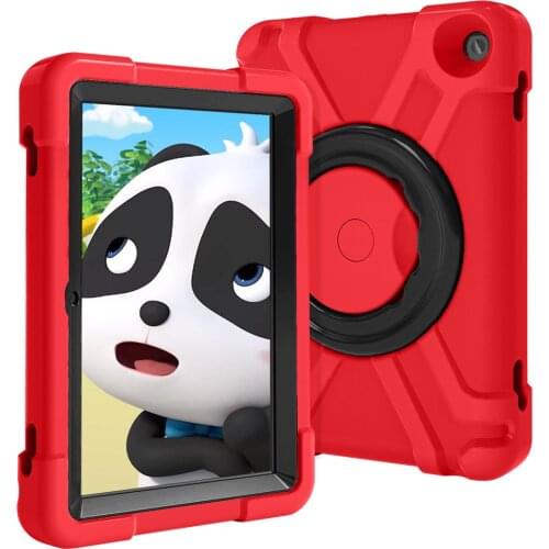 For Kindle Fire HD8 2020 Tablet Cover 360 Rotating Shock-proof Bracket friendly Kids EVA Protective Funda Case+Gift Pen+film