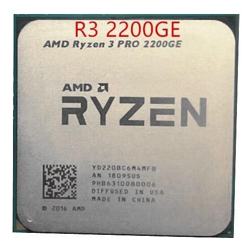 AMD Ryzen 3 2200GE R3 2200GE 3,2 GHz Quad-Core Quad-Hilo de procesador de CPU AM4