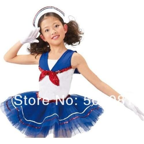Children navy blue dress Girls Fashion color dresses New kids 100% cotton polo dresses Cosplay Navy Dress