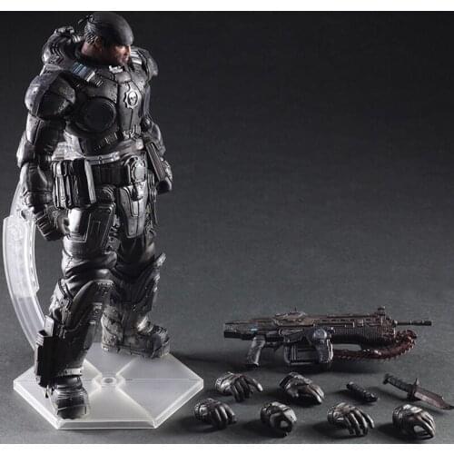 Play Arts Marcus Fenix Game War Machine Action Figure Collection Model Toy