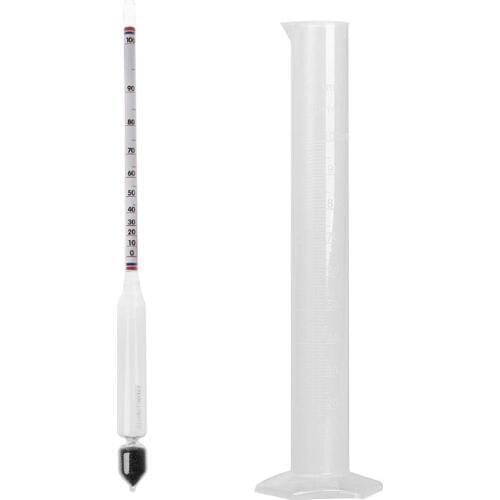 Hydrometer Tester Vintage measuring bottle Set Tools Alcoholmeter Alcohol Meter Wine Concentration Meter 0-100 hydrometer