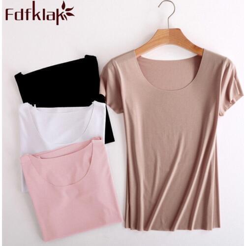 Summer New Lingerie Sleep Top Women Pijamas Sleeping Wear Pyjama Femme Short Sleeve Modal Sleeping Clothes For Women Fdfklak