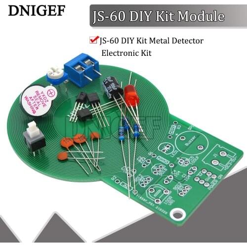 JS-60 DIY Kit Metal Detector Electronic Kit DC 3V-5V 60mm Non-contact Sensor Board Module DIY Electronic Part Metal Detector