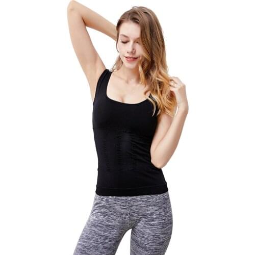 New Women Vest Breathable Shirt Removable Weight Loss Body Shaper Tank Top Corset Underwear Slimming Vest Corset Shapewear