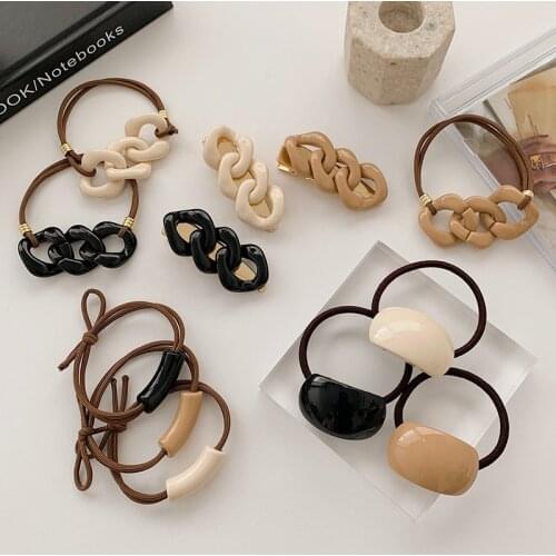 New Korea Women Hair Ropes Temperament Hair Bands Elastic Rubber Band Ponytail Holder Gum for Hair Ties Scrunchies Hairband