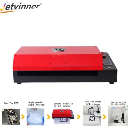 Jetvinner A3 Size PET Film Oven For DTF Printer 43*30*3 cm For All A4 A3 PET Film With Temperature Control And Alarm Function