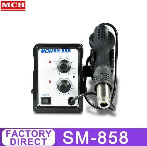 Hot Air Gun Desoldering Soldering Rework SMD Station 700W Welding Repair Tools SM-858 858D