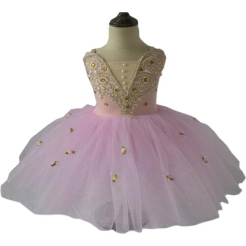 Professional childrens swan lake tutu performance clothes puffy veil skirt TUTU skirt little swan dance