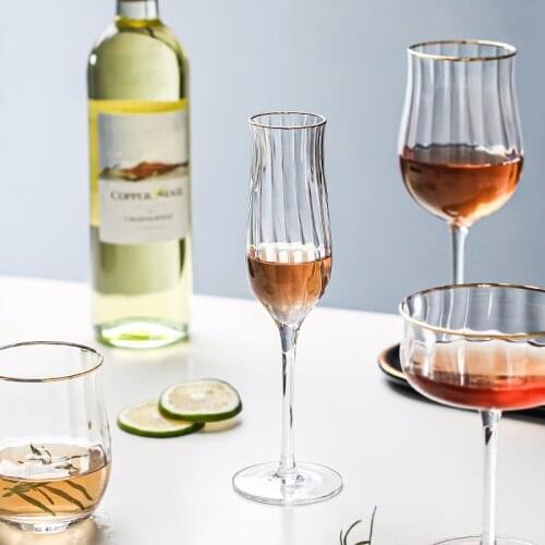 Tulip Wine Glass Lead-Free Crystal Wine Goblet Home Drinkware Goblet Party Wine Glasses Water Glass Cup Drinkware