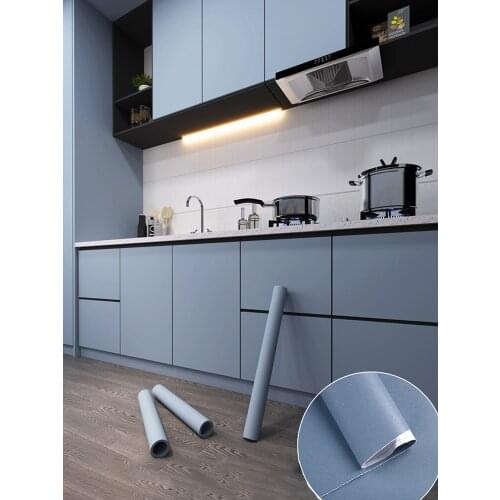 Self Adhesive Wallpaper Furniture Film PVC Waterproof Kitchen Cabinet Stickers Matte Wall Stickers Decals Modern Home Decoration