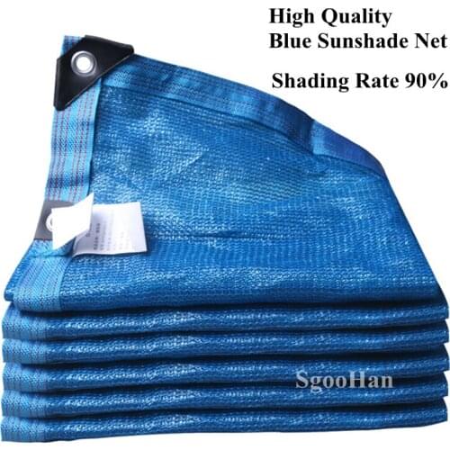 Blue Anti-UV HDPE Sunshade Net Garden Plant Shelter Greenhouse Cover Shading Net Swimming Pool Sun Shade Net Awning Car Shed