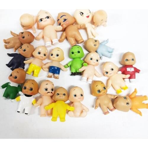 Random Send Mini Baby Kids Pocket Collection Vintage Angel Doll Toys (A little Dirty)