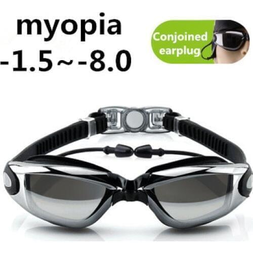 Sport Adult Professional myopia Swimming goggles men Women arena diopter Swim Eyewear anti fog swimming glasses WAVE -1.5~-8.0