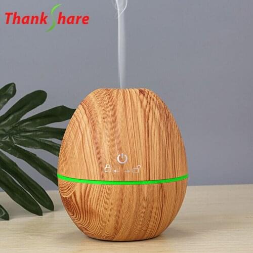 THANKSHARE USB Mini Aroma Diffuser Air Humidifiers Aroma Lamp Aromatherapy Diffuser Mist Maker 7 LED Light Changing for Home