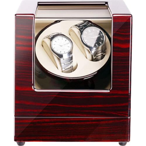 EU/US/UK/AU Wood Grain Mechanical Watch Rotating Device 2 Table Position Automatic Watch Winder Mobile Phone Display Storage