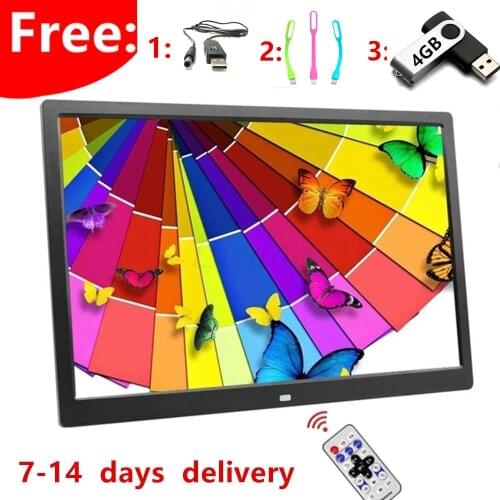 Liedao 15 Inch LED Backlight HD 1280*800 Full Function Digital Photo Frame Electronic Album digitale Picture Music Video