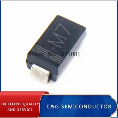 100pcs SMD 1N4007 Rectifier Diode 1A 1000V M7