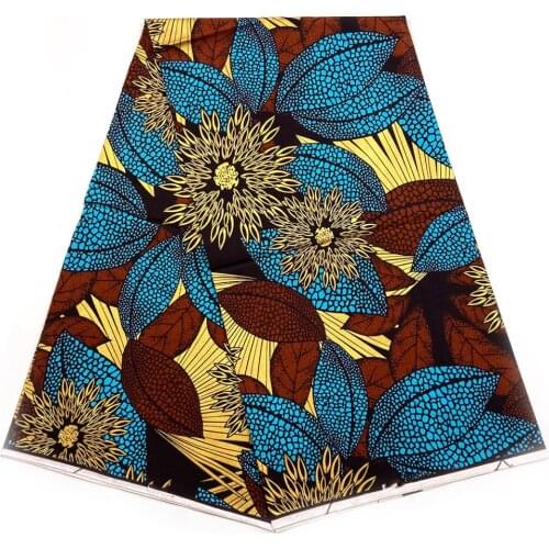 African Holland golden wax African batik cloth cotton gold powder African batik cloth custom wholesale