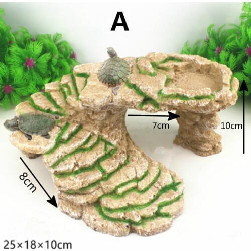 Aquarium Turtle Sunbathing Platform Reptile Platform Turtle Aquarium Decoration Amphibian Aquatic Climb Fish Tank Staircase