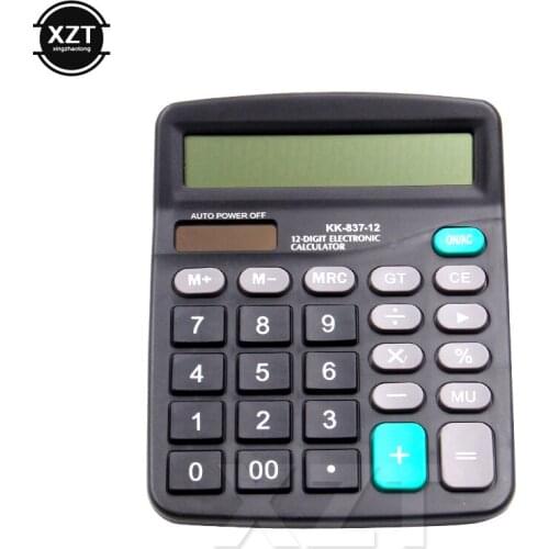 Lower Price Newest 12 Digit Electronic Calculator and Button Calculator Calculate Commercial Tool Battery For Office