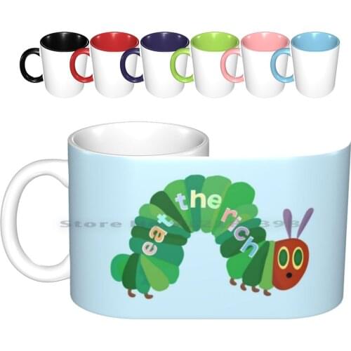 Eat The Rich Hungry Ceramic Mugs Coffee Cups Milk Tea Mug Eat The Rich Socialism Feminist Pastel Aesthetic Very Hungry