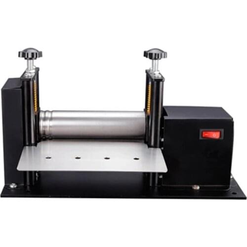Electric Small Leather Draw Machine, Manual Glue Dispenser Machine, Leather Press Laminating Machine