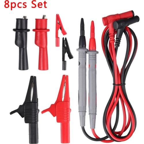 Test Test Cable Lead Kit Clips For Fluke Clamp Multimeter Cable 1000V 10A