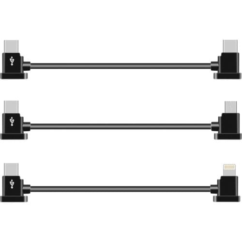 15cm/30cm TYPE-C to iOS/TYPE-C/Micro-USB Data Cable Smartphone Tablet Line for DJI Mavic MINI 2/POCKET 2/MAVIC AIR 2/OSMO