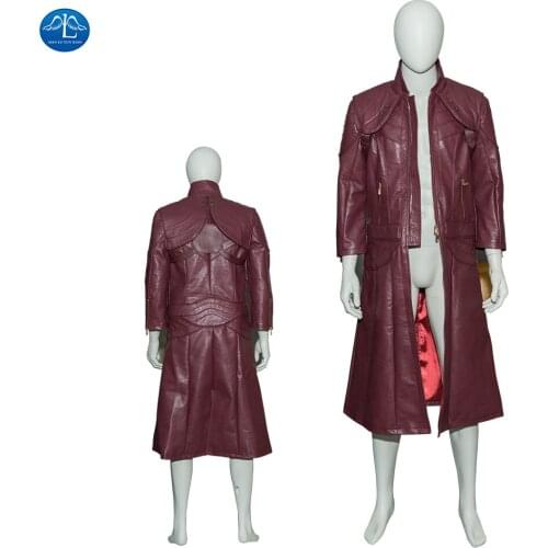ManLuYunXiao Game DMC 5 Cosplay Dante Cosplay Costume Leather Jacket Long Coat Halloween Carnival Costumes Custom Made