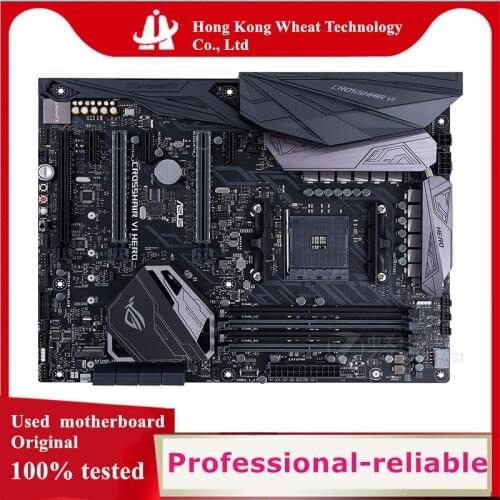 For ASUS ROG CROSSHAIR VI HERO Motherboard Socket AM4 DDR4 For AMD X370 Original Desktop Mainboard Used Mainboard