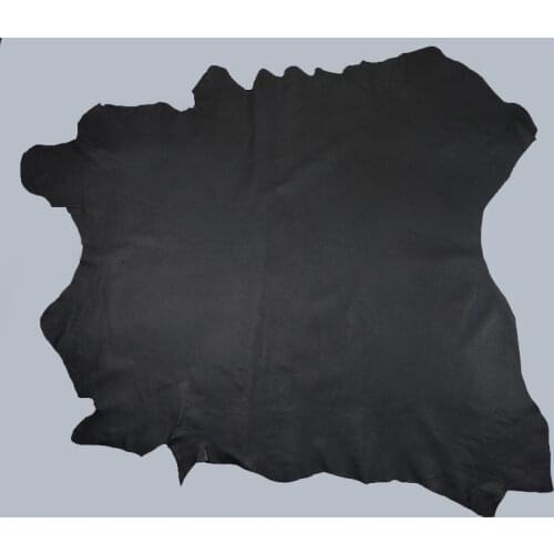 Nature Black Genuine Pig grain hide skin leather material sale by whole piece