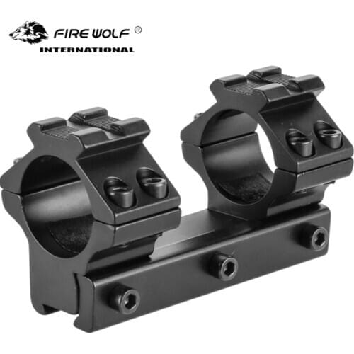 FIRE WOLF 8cm Low Profile 11mm Dovetail Airgun 25.4mm Rings W/Stop Pin 13mm Rail For Hunting Tactical Rifle Scope Mount