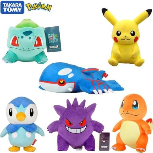 Genuine Pokemon Pikachu cartoon character doll plush stuffed plush movie anime surrounding soft plush cute appease doll toy gift