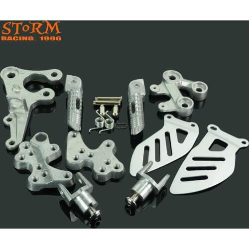 Front Footpegs Foot Pegs Footrest Pedals Bracket For SUZUKI GSXR1000 GSX-R1000 GSX1000R 2005 2006 2007 2008 2009 2010 2011